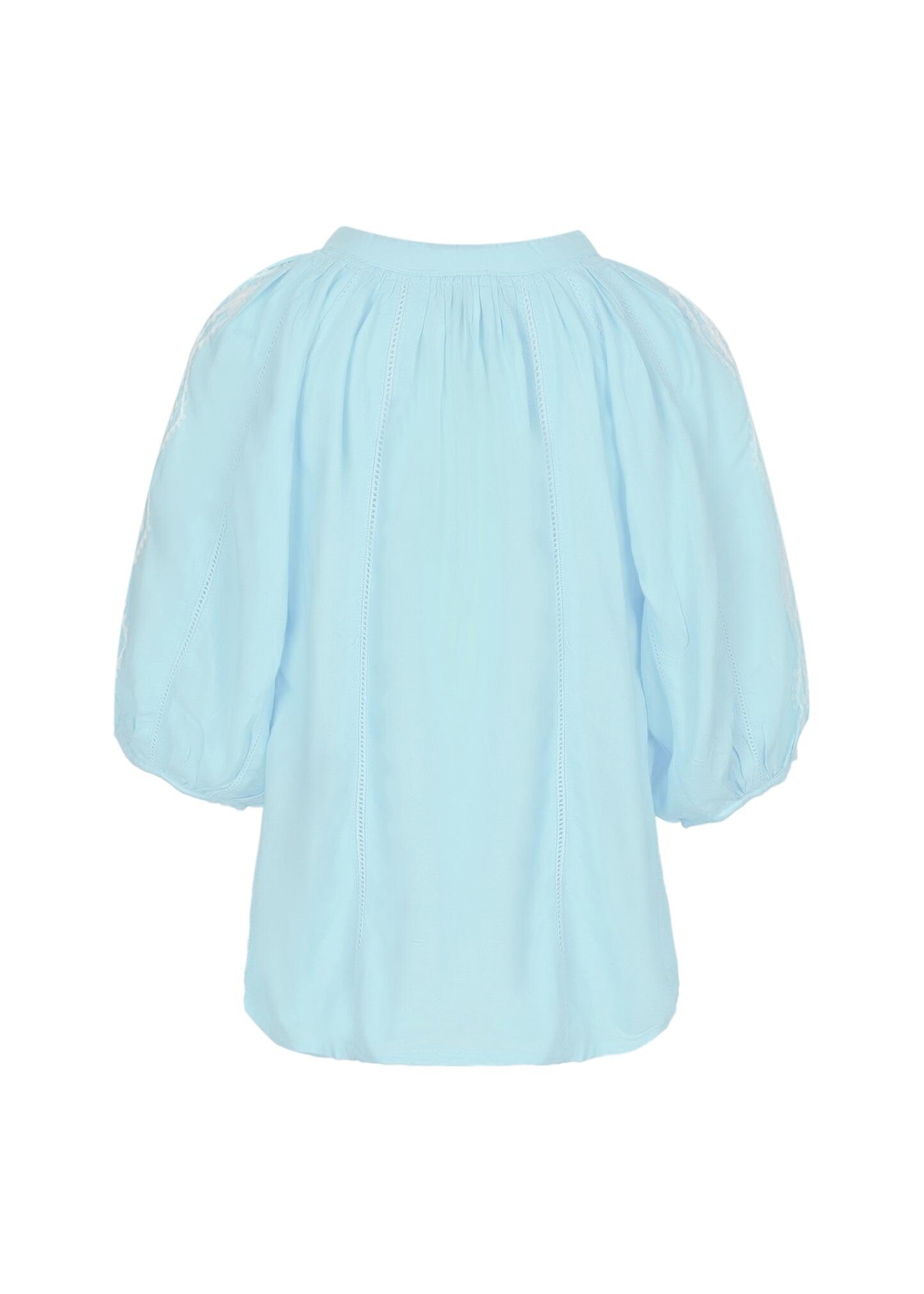 Girls Aliya Sky White Top - Top