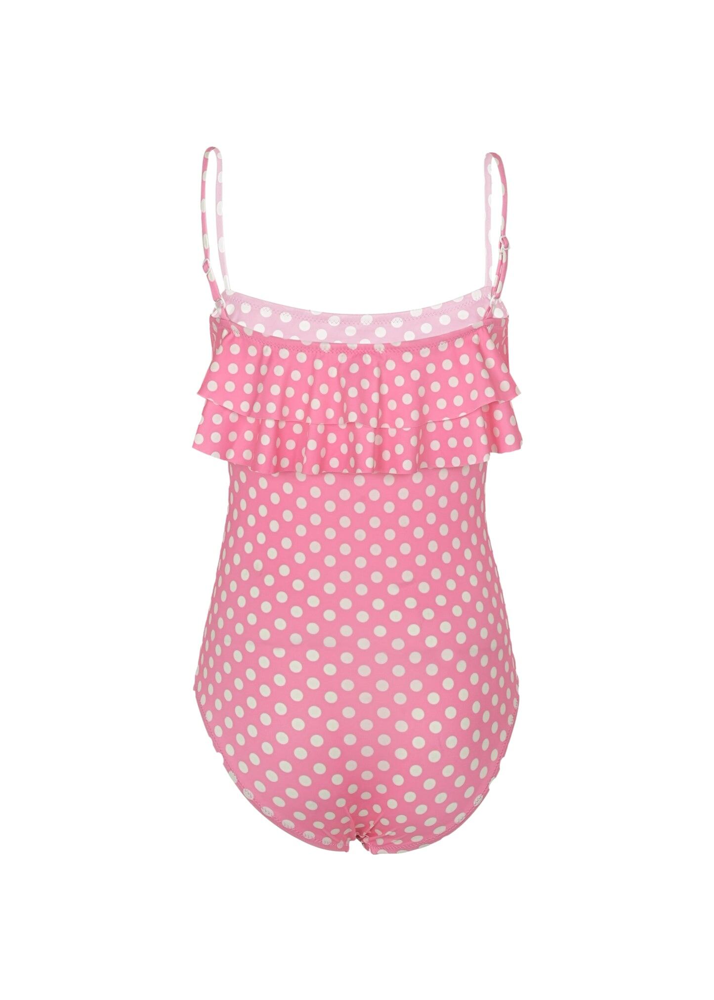 Girls Ivy Polka-dot Swimsuit - One Piece