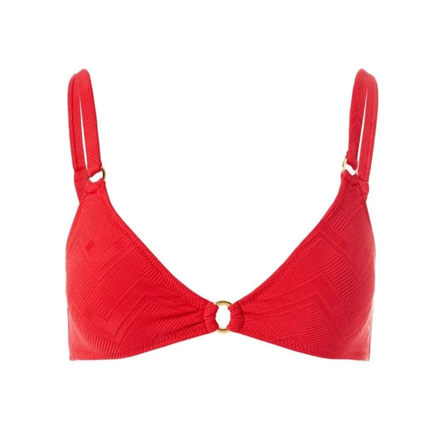 Montenegro Zigzag Red Bikini Top