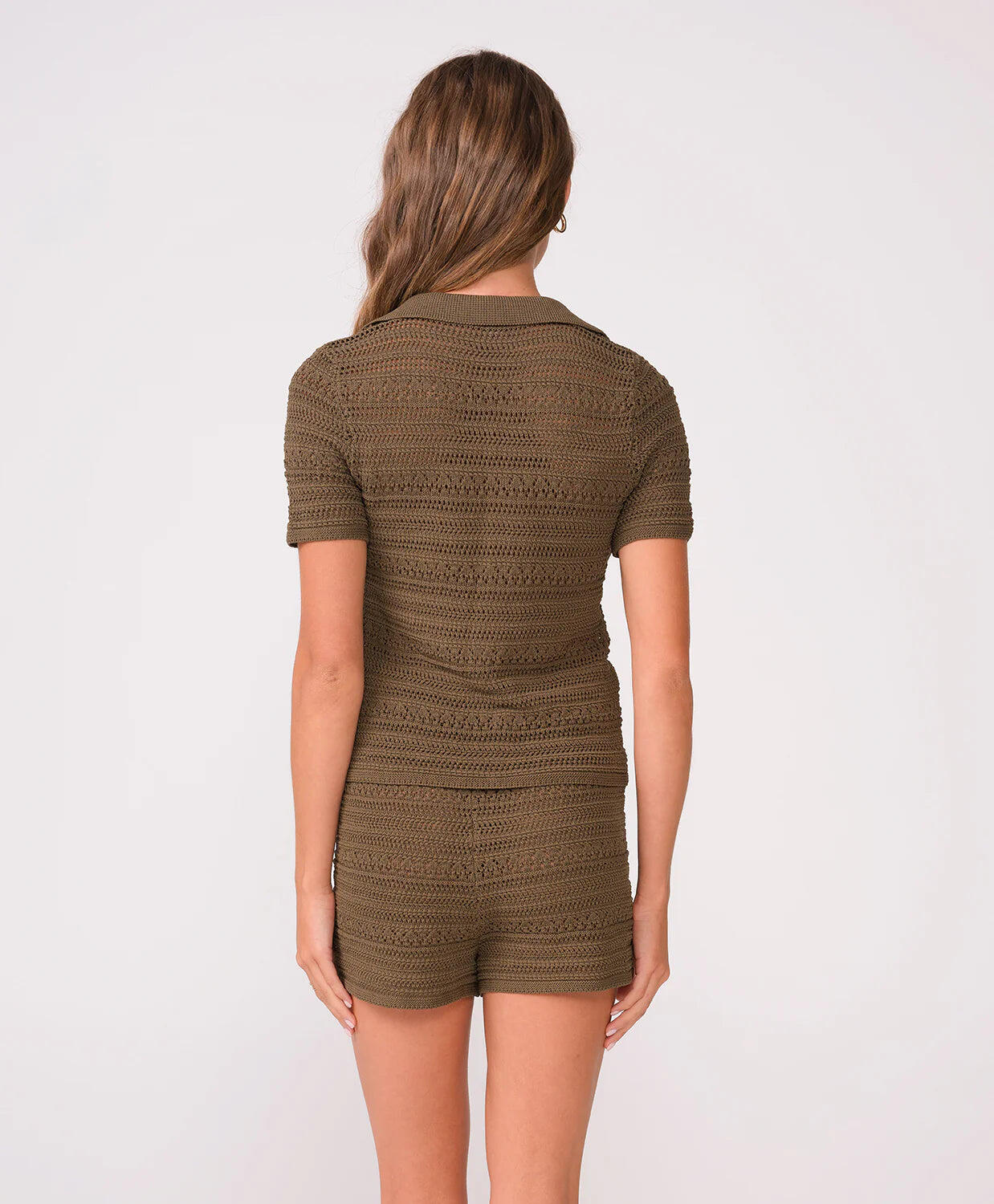 Lee Crochet Top Olive