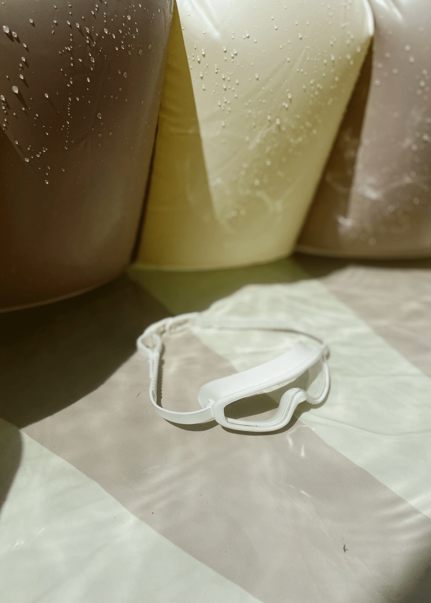 HANS goggles Creme