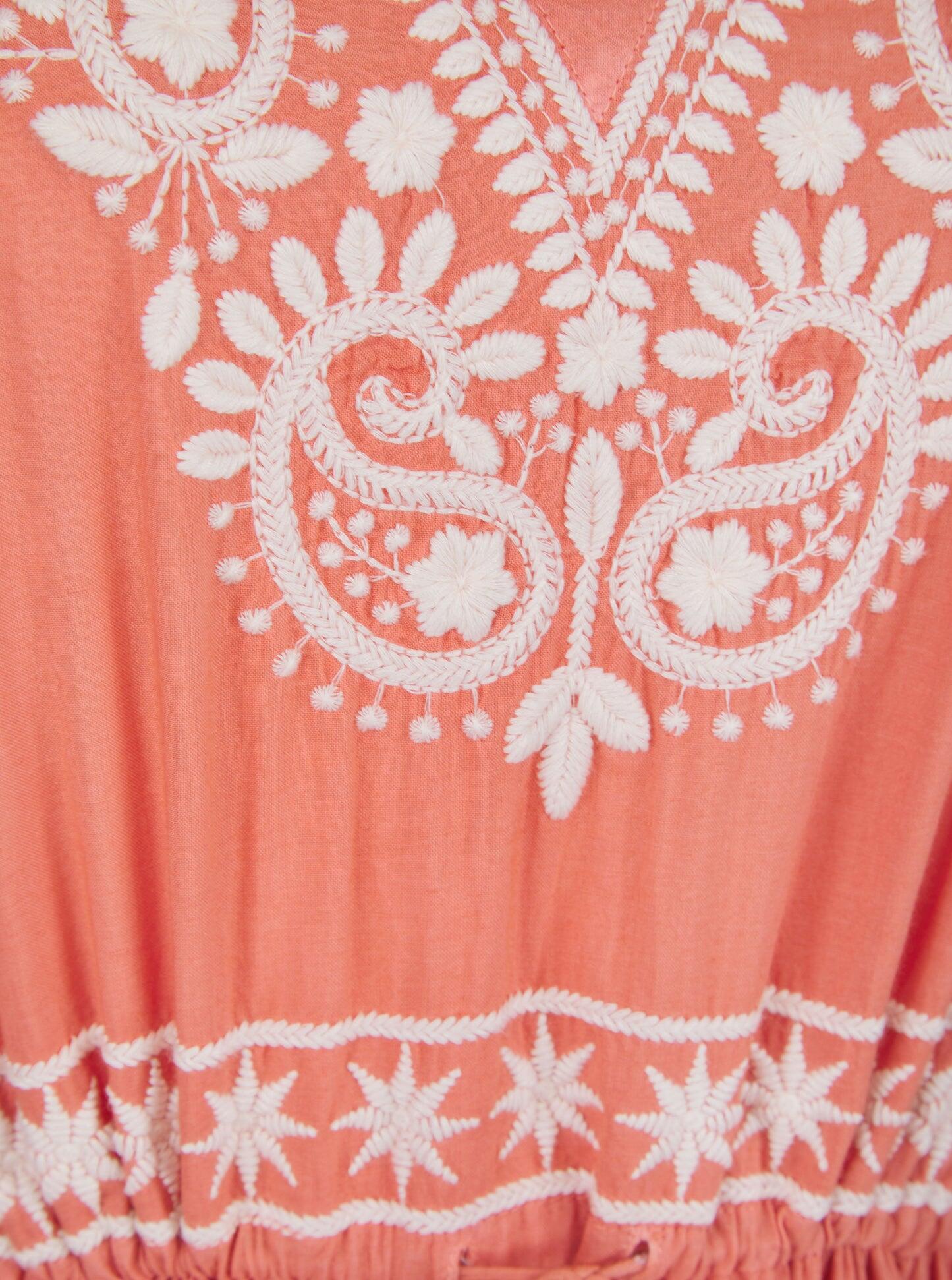 Azul Ocre/Cream Maxi Dress - Dress