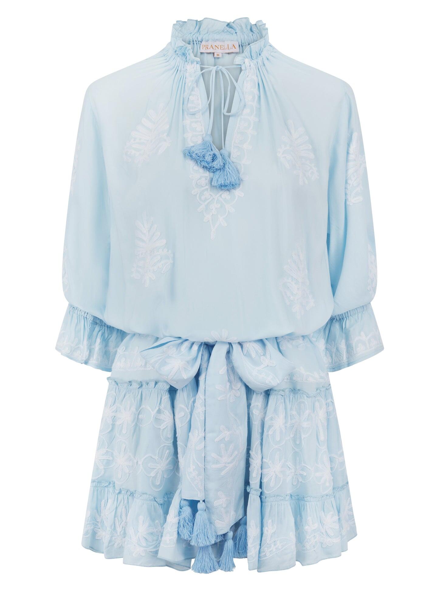 Sia Sky/Blue Mini Dress - Dress