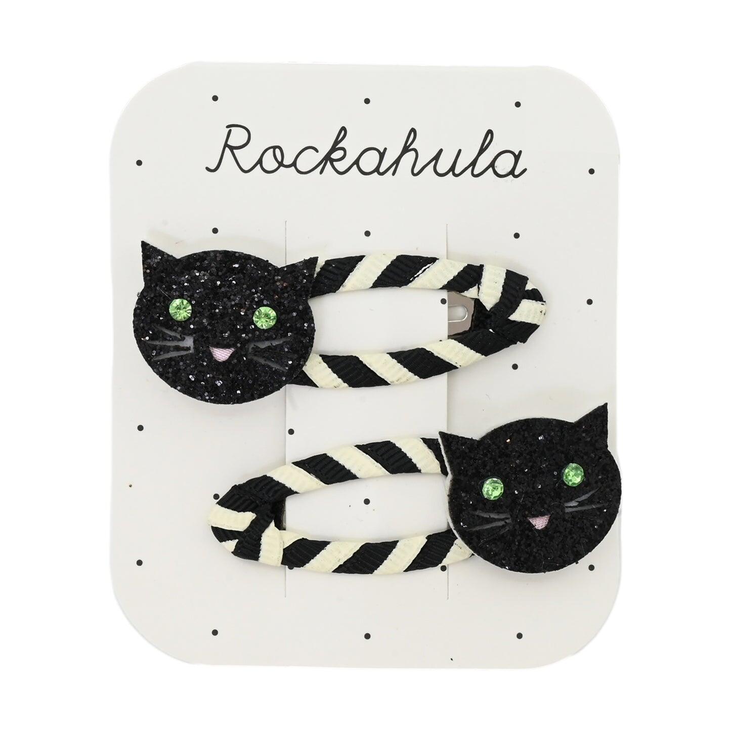 Stripy Cat Clips - Hair Accessories