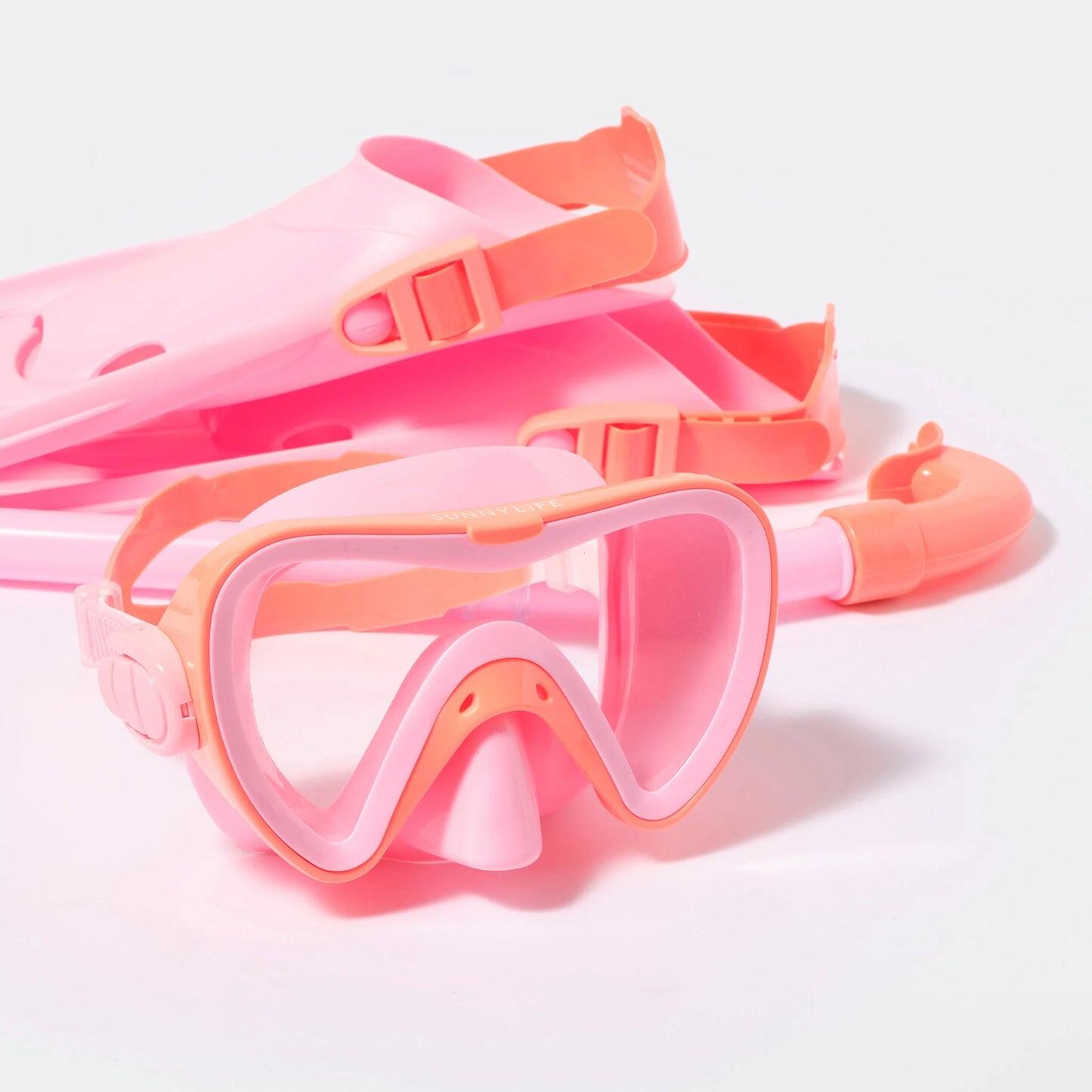 Kids Dive Set Medium Sea Seeker  Strawberry