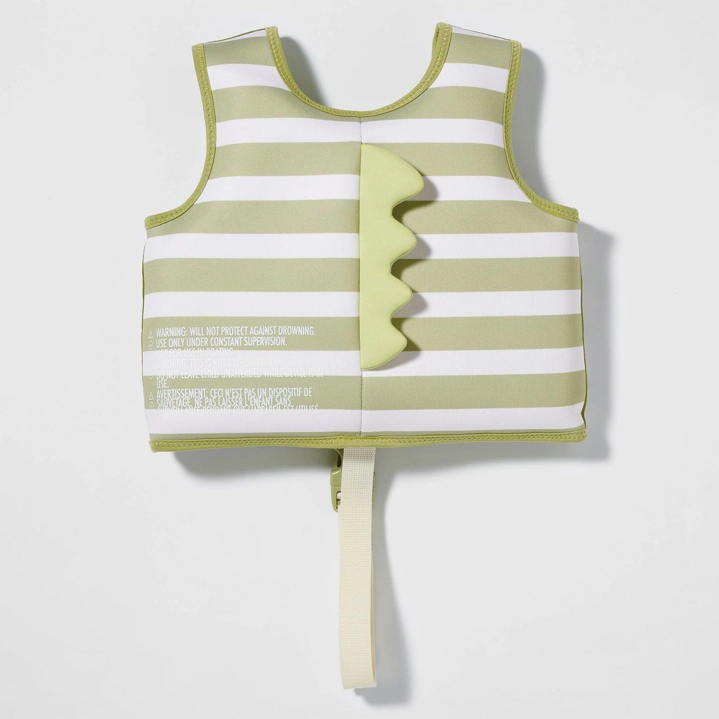 Kids Swim Vest Into The Wild Khaki