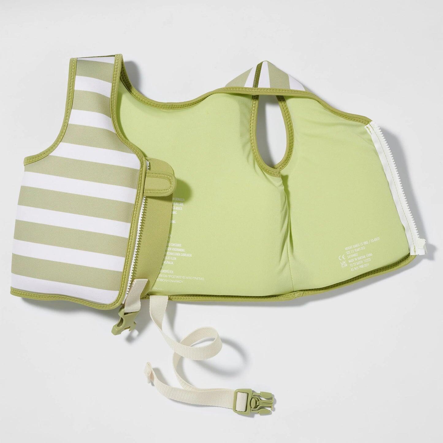 Kids Swim Vest Into The Wild Khaki