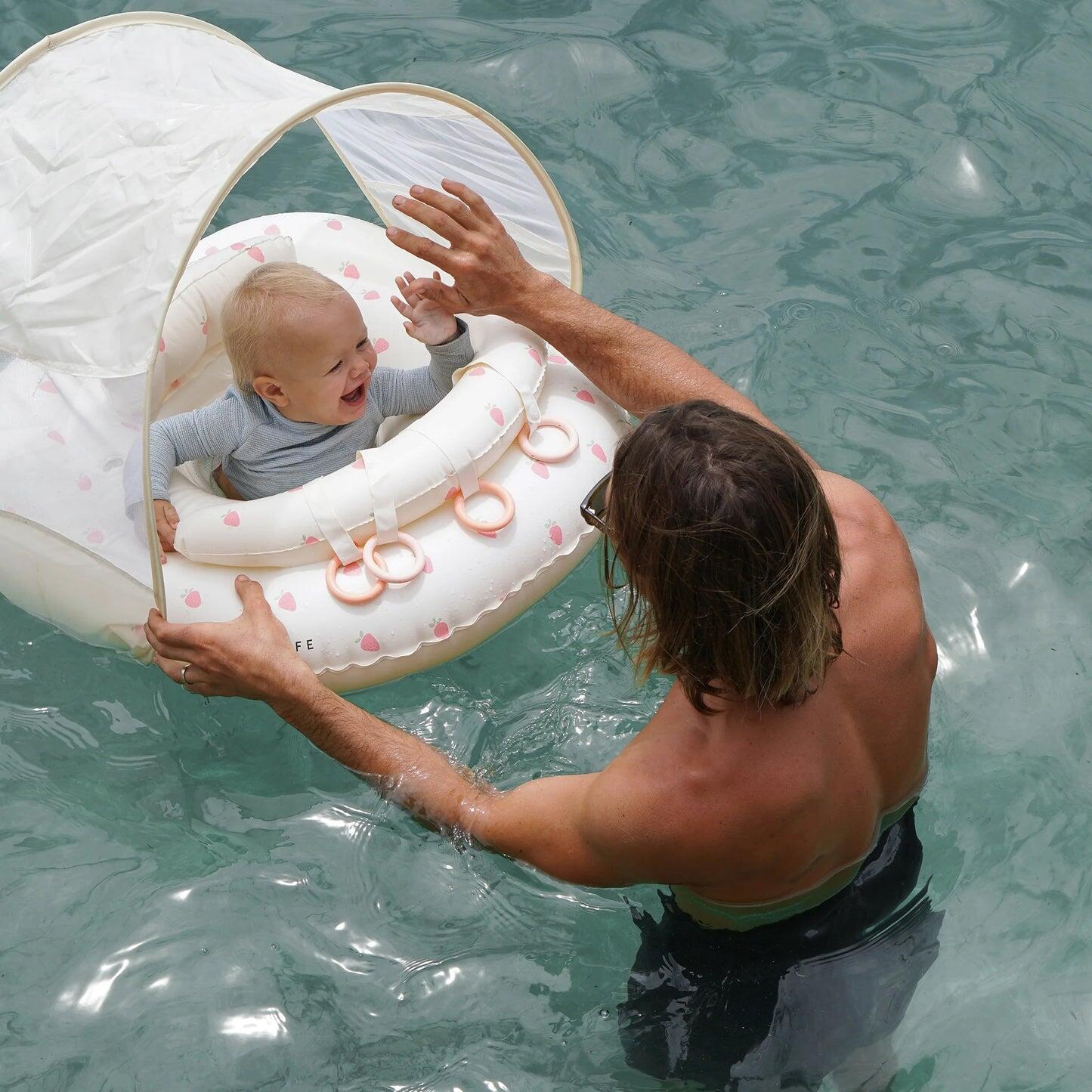 Interactive Baby Float Strawberry Sunshine Pink - Pool Inflatable