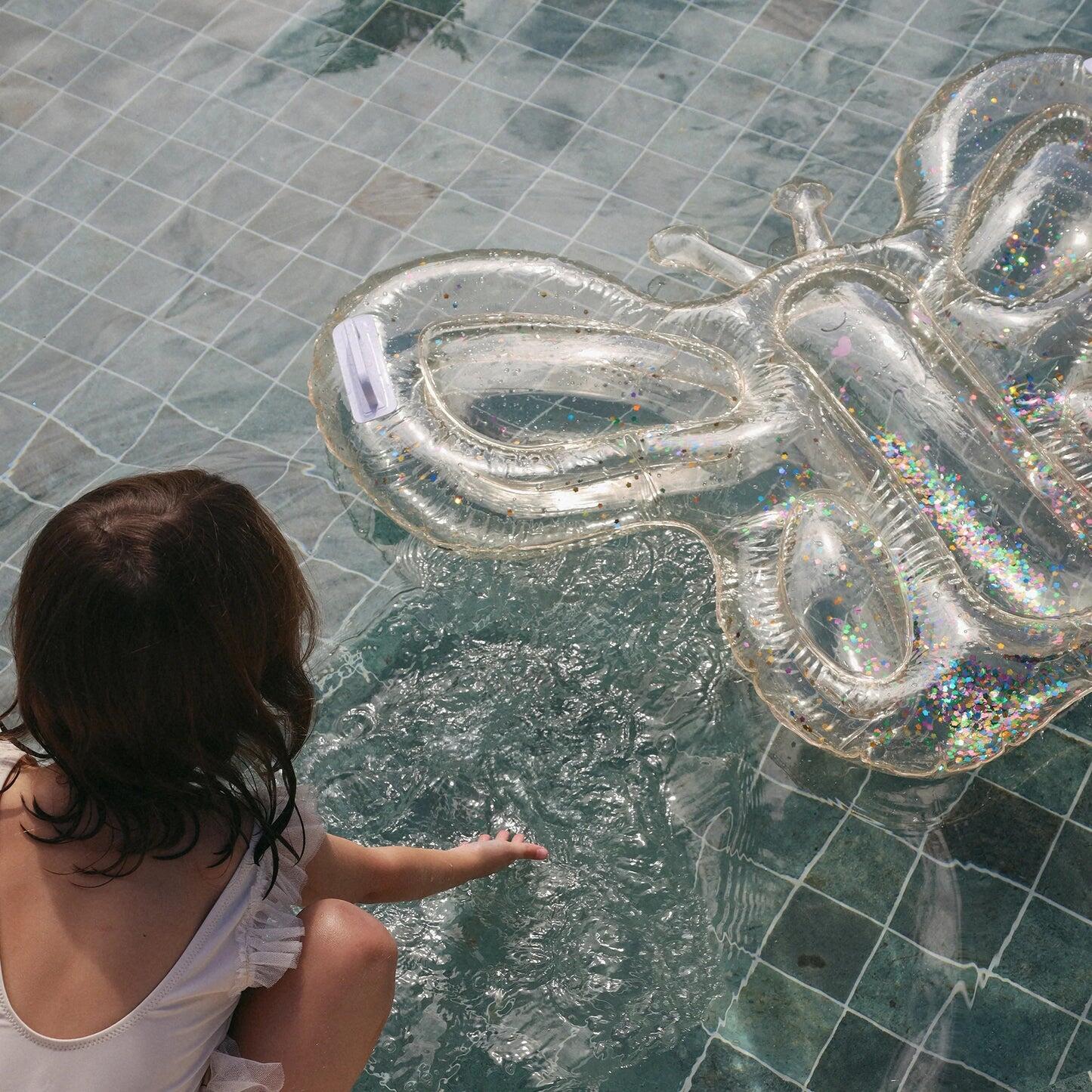 Kids Lie-On Float Cotton Candy Glitter - Pool Inflatable