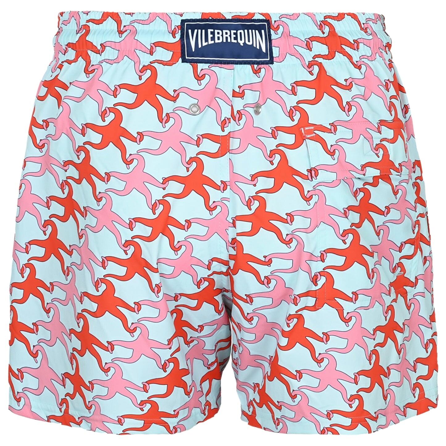 Men Stretch Swim Shorts Valentine Stars - Men’s Swim Shorts