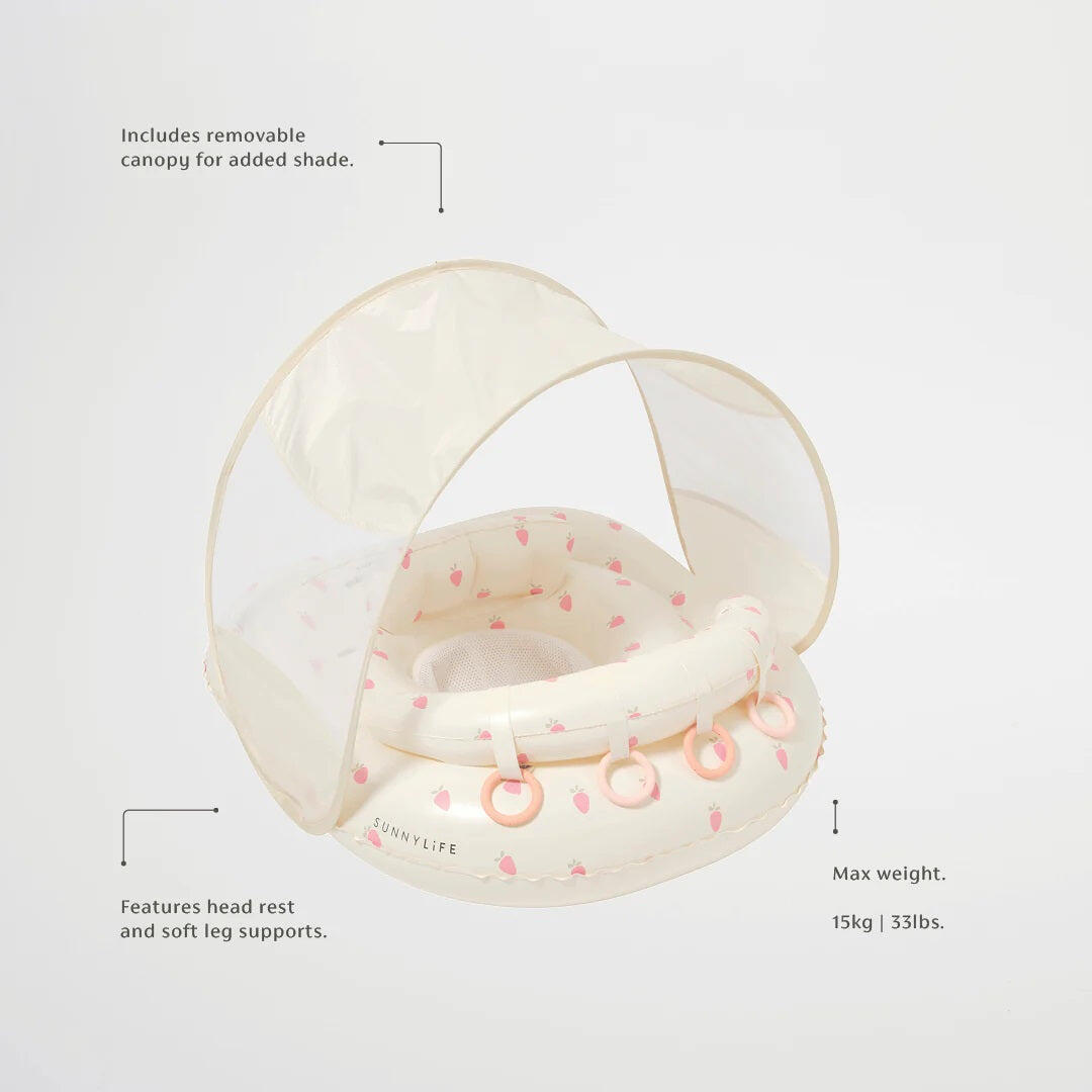 Interactive Baby Float Strawberry Sunshine Pink - Pool Inflatable