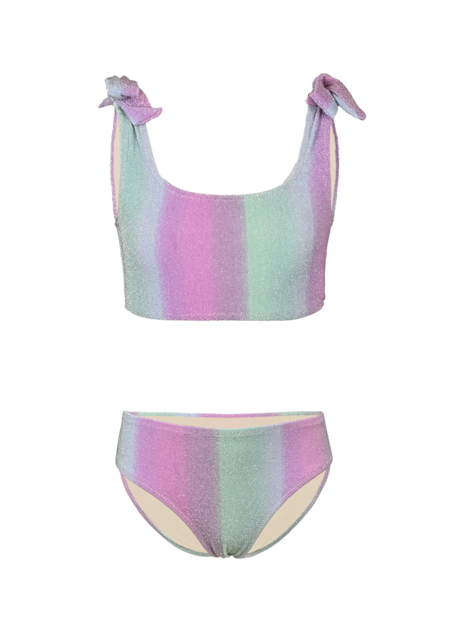 Ocean Ombre Girls Shimmer Bunny Tie Bikini