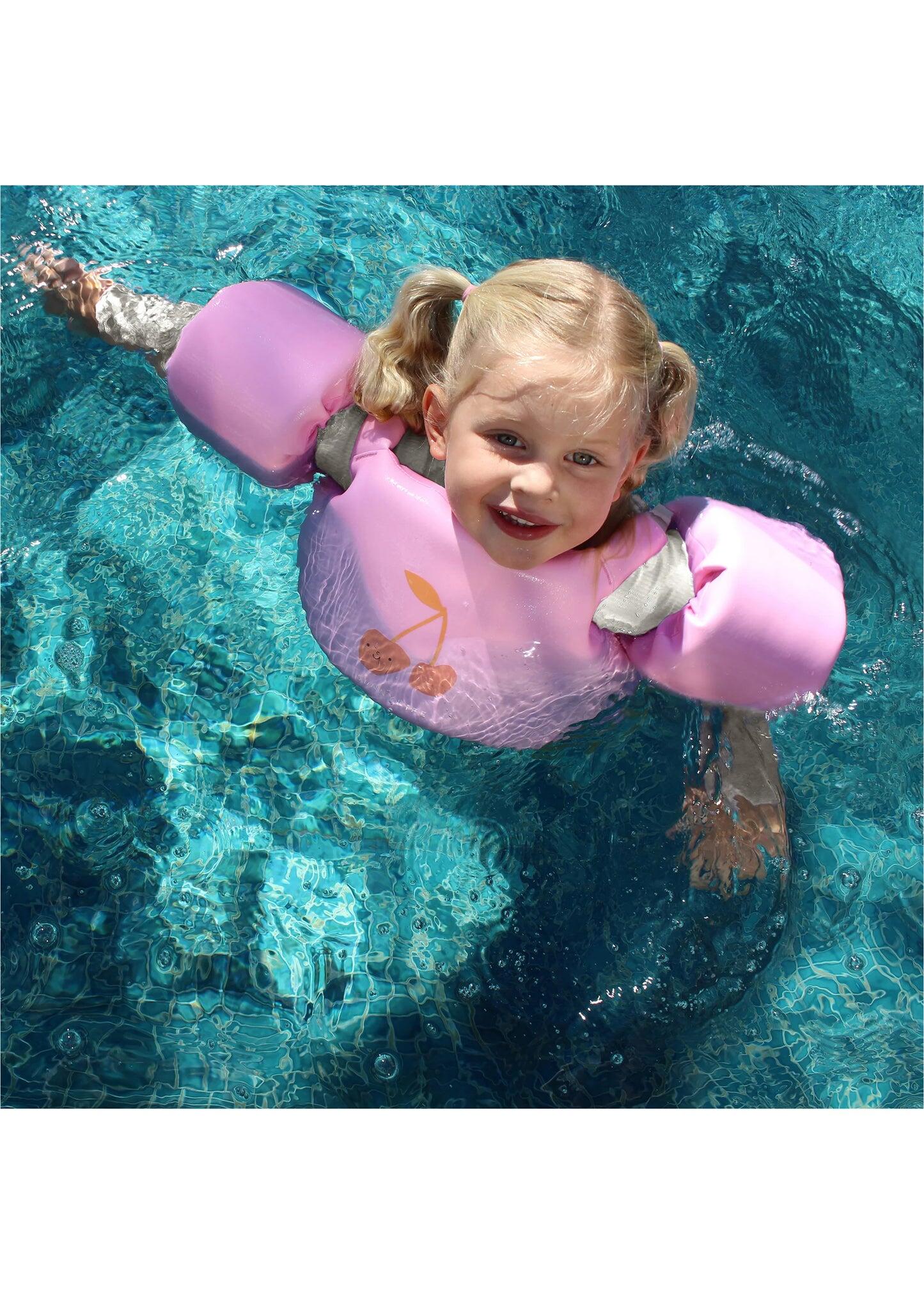 Floatie Jacket Cotton Candy Cherry - 4-6 YRS - Swim Vest