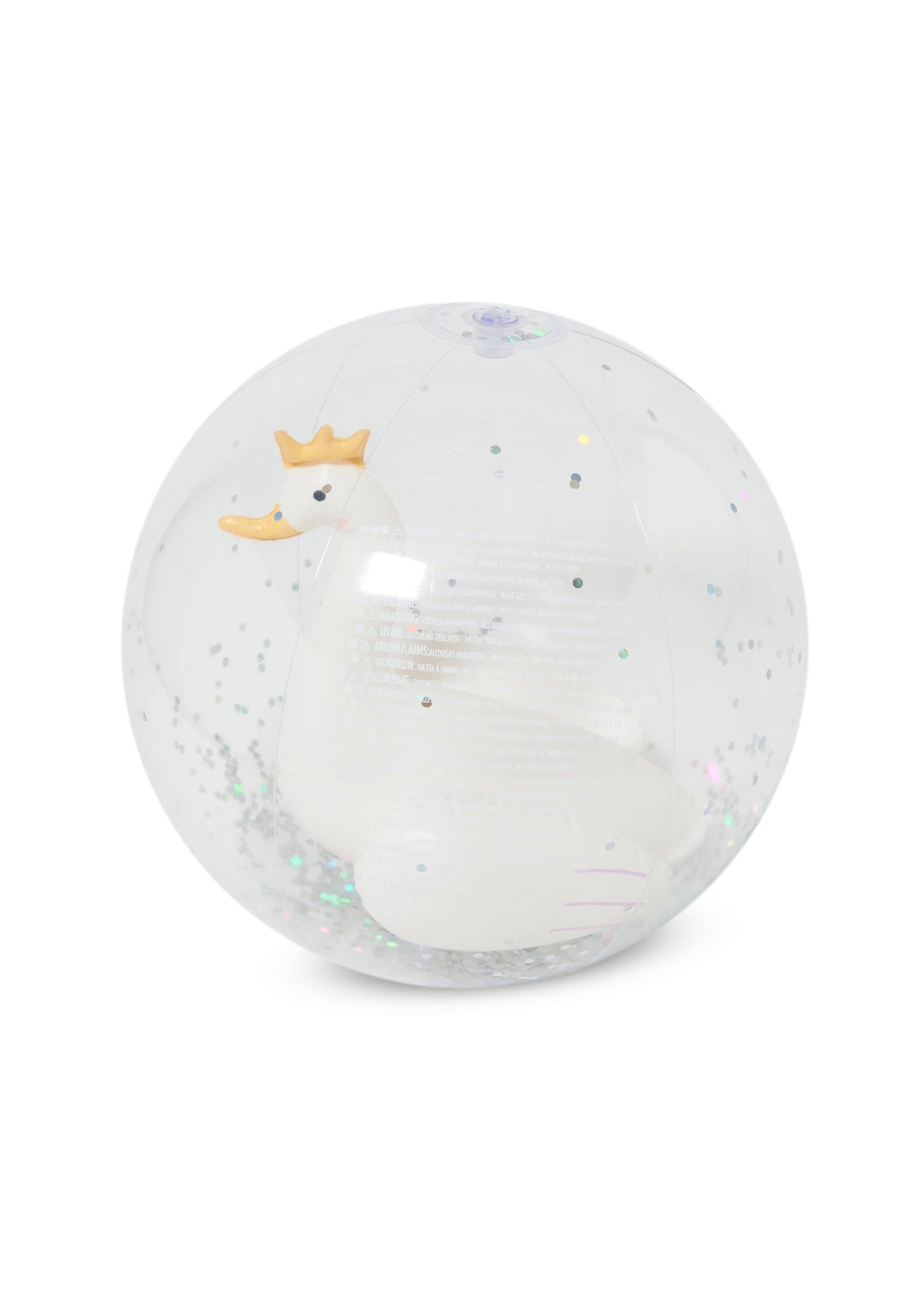 3D Inflatable Beach Ball Princess Swan Multi - ONE SIZE - Beach Toy