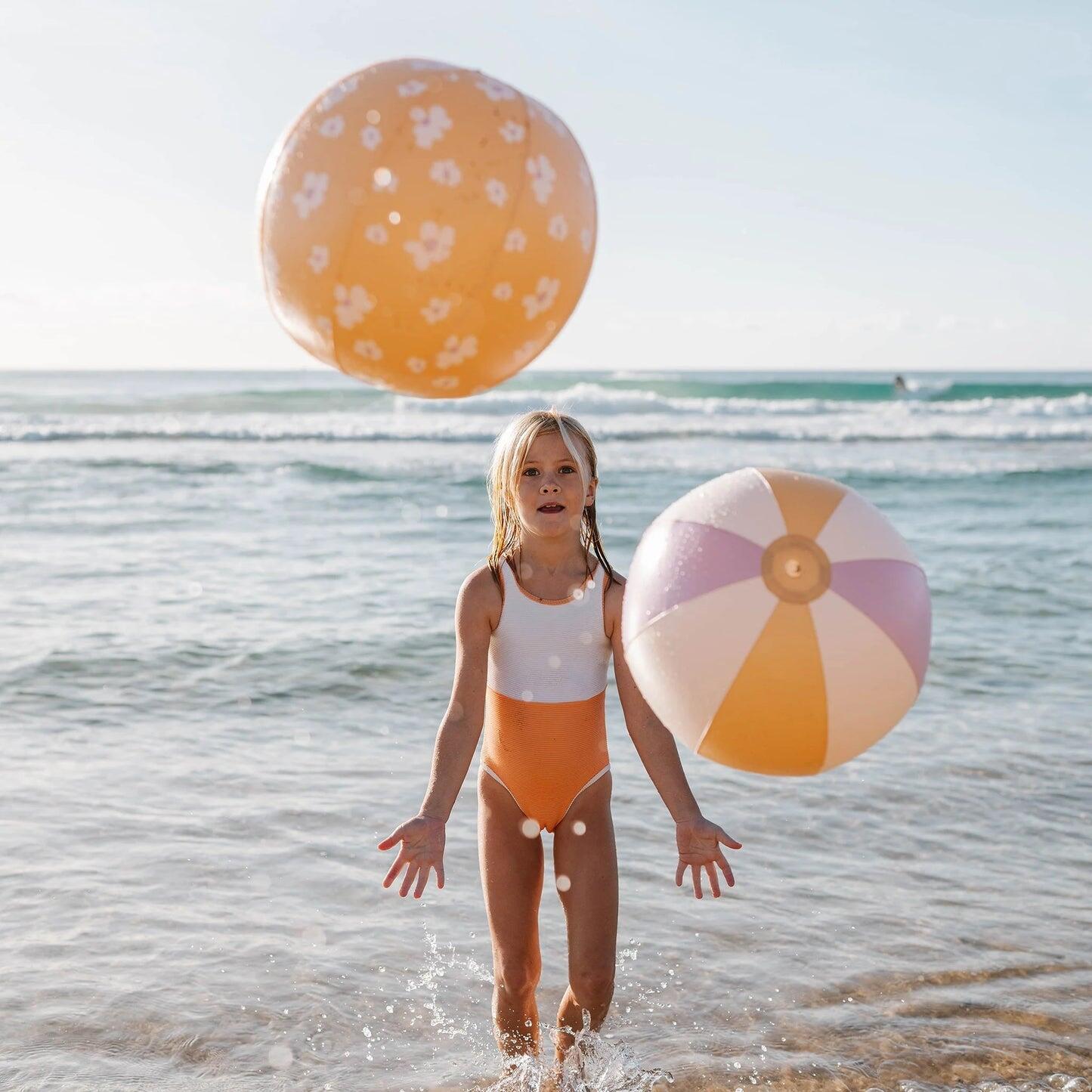 Inflatable Beach Ball Set of 2 Princess Swan Multi - ONE SIZE - Beach Toy