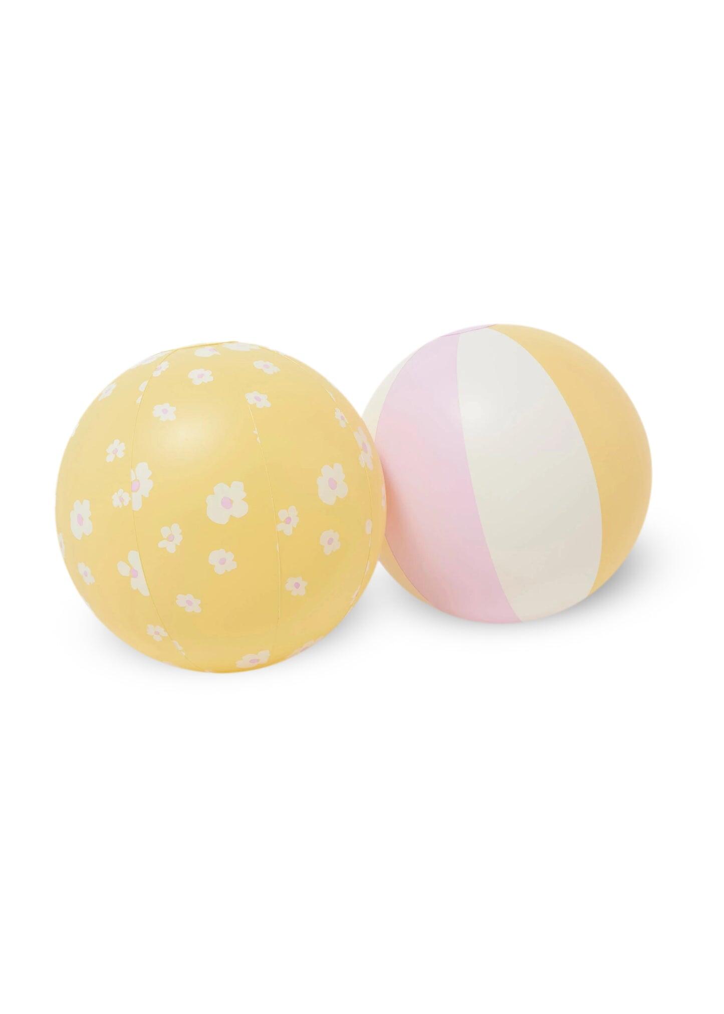 Inflatable Beach Ball Set of 2 Princess Swan Multi - ONE SIZE - Beach Toy