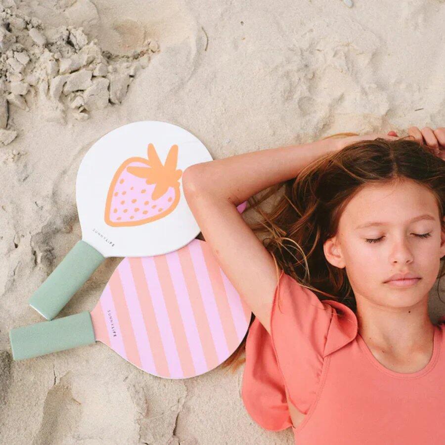 Kids Beach Bats Sea Seeker Strawberry - ONE SIZE - Beach Toy
