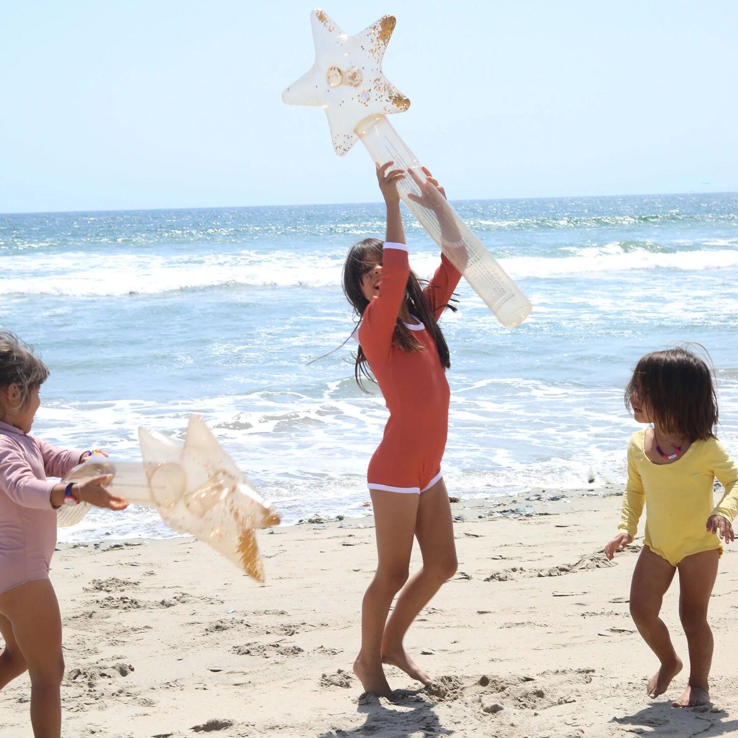 Kids Inflatable Star Wand Gold Set of 2