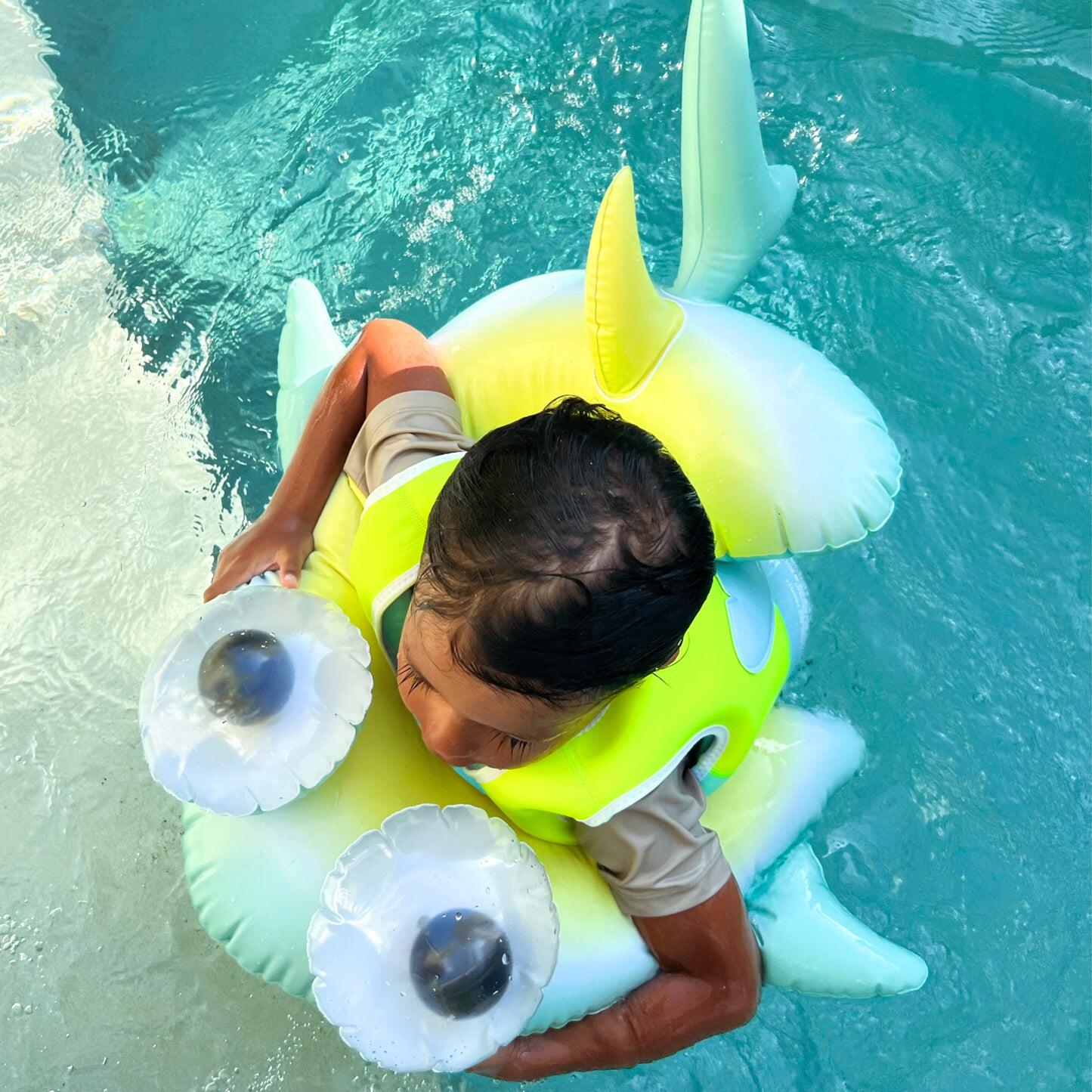 Kids Pool Ring Salty the Shark Multi - ONE SIZE - Pool Inflatable