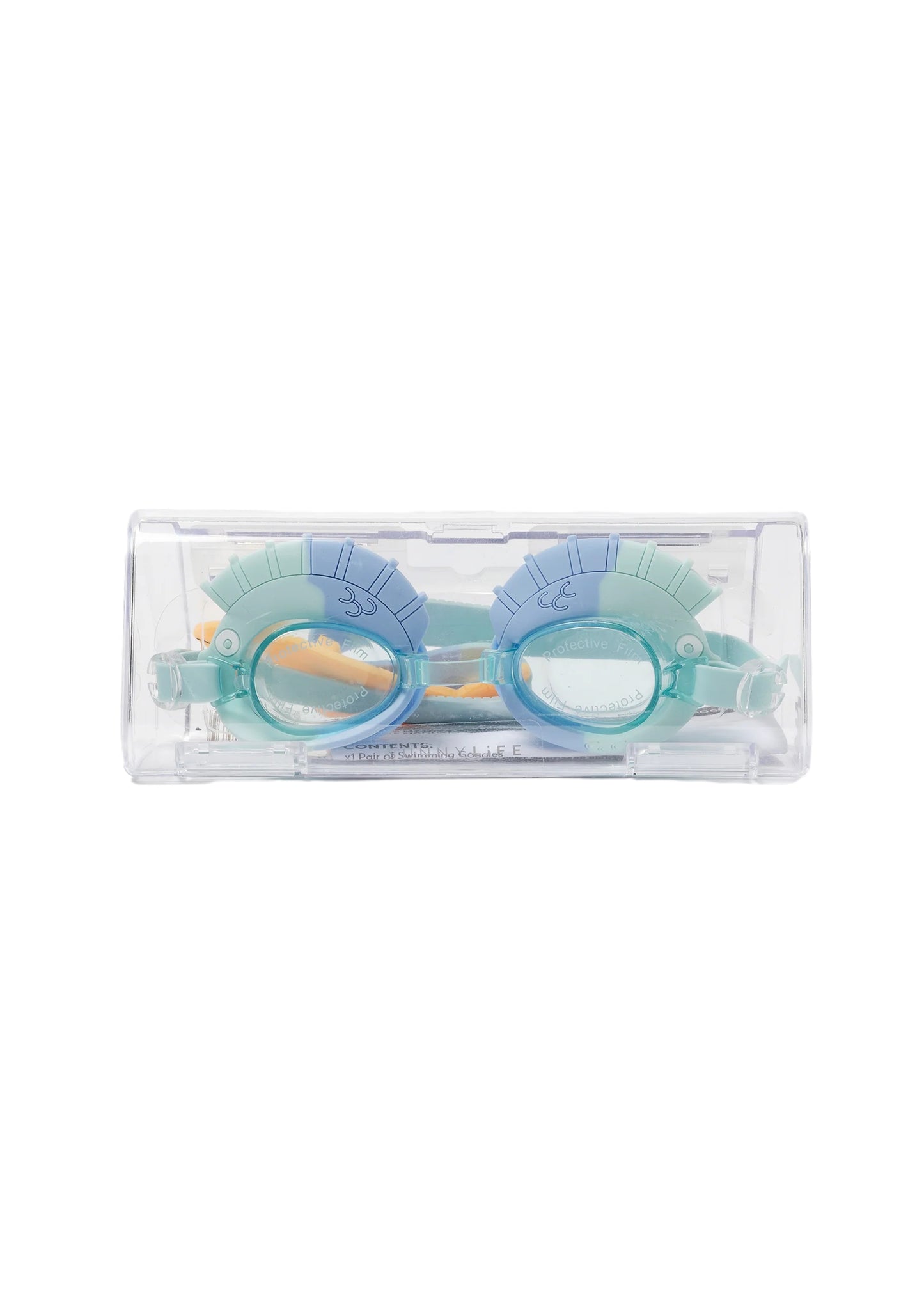 Kids Swim Goggles Finn the Fish Aqua Blue - Goggles