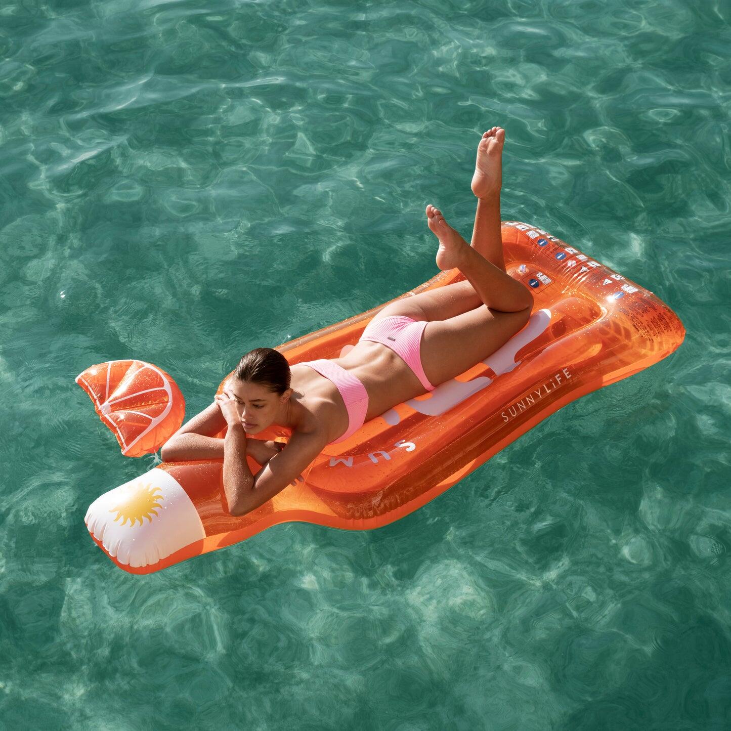 Luxe Lie On Float Summer Spritz - ONE SIZE - Pool Inflatable