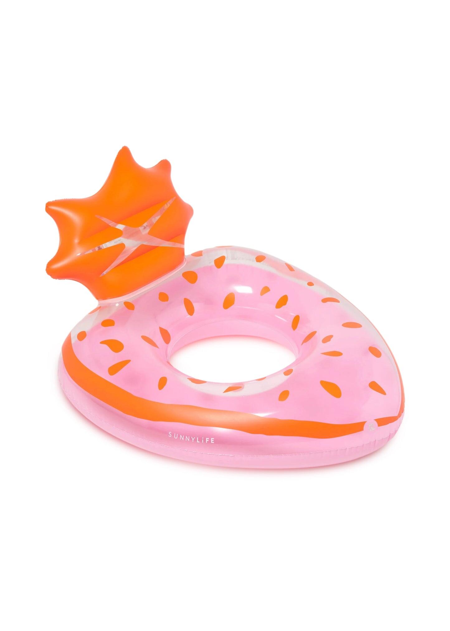 Luxe Tube Pool Ring Strawberry Pink - ONE SIZE - Pool Inflatable