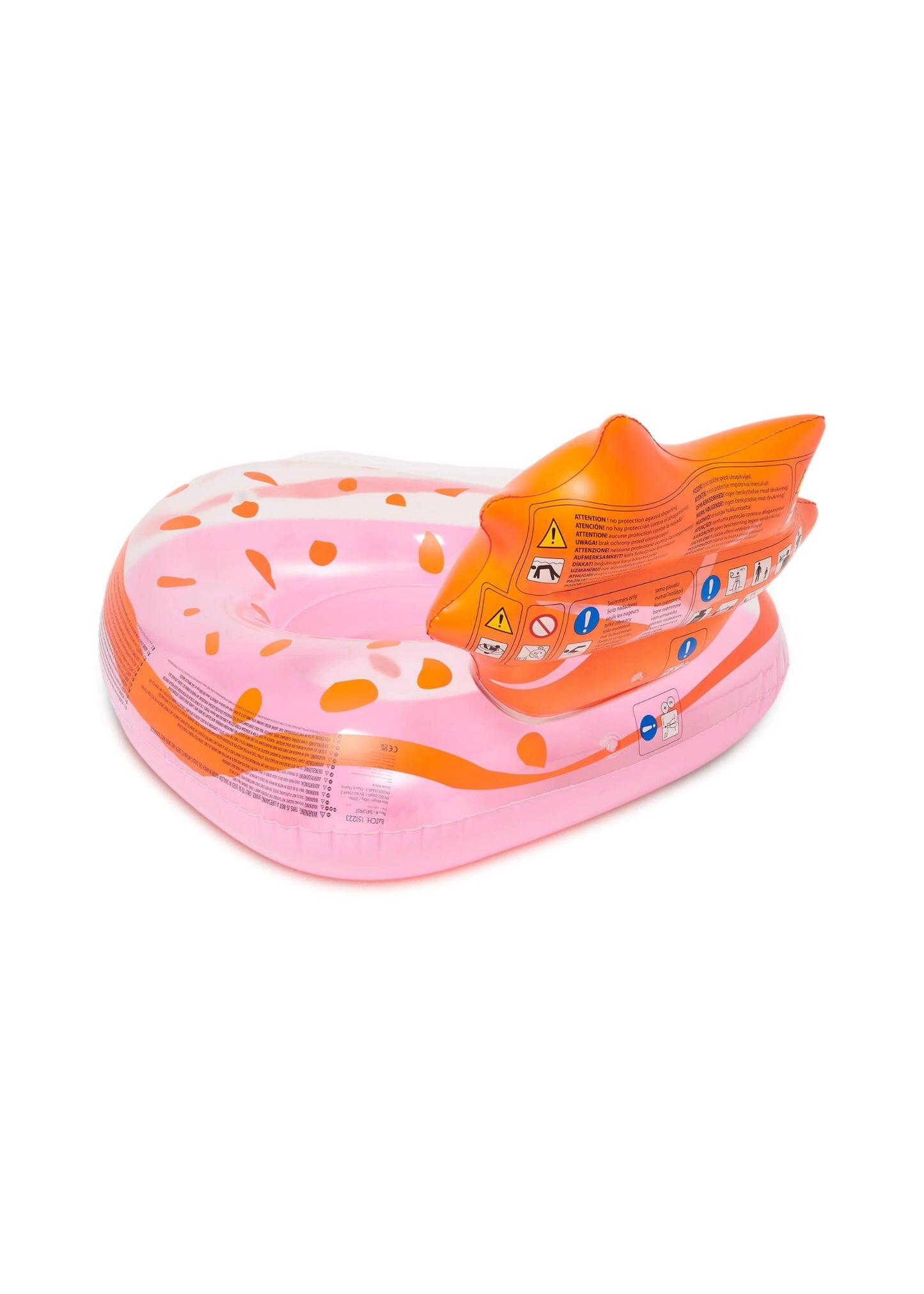 Luxe Tube Pool Ring Strawberry Pink - ONE SIZE - Pool Inflatable