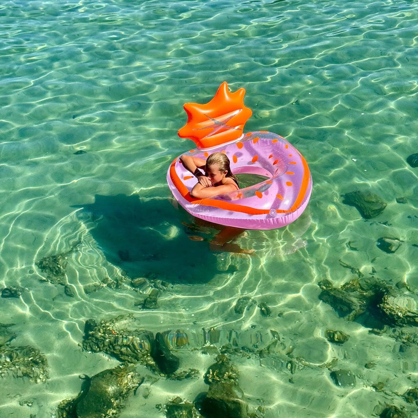 Luxe Tube Pool Ring Strawberry Pink - ONE SIZE - Pool Inflatable
