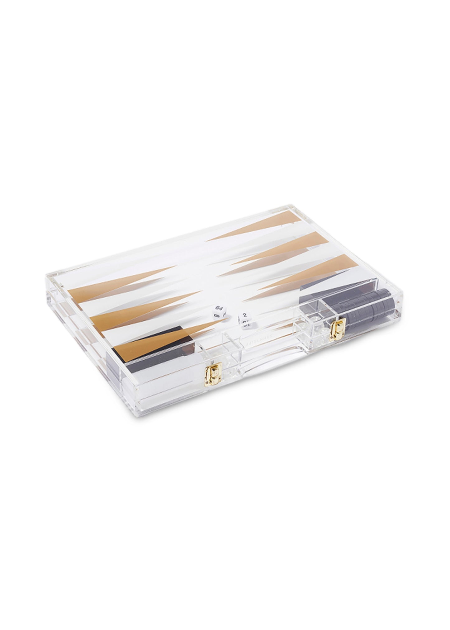 Lucite Backgammon Whiskey Noir - ONE SIZE - Beach Toy