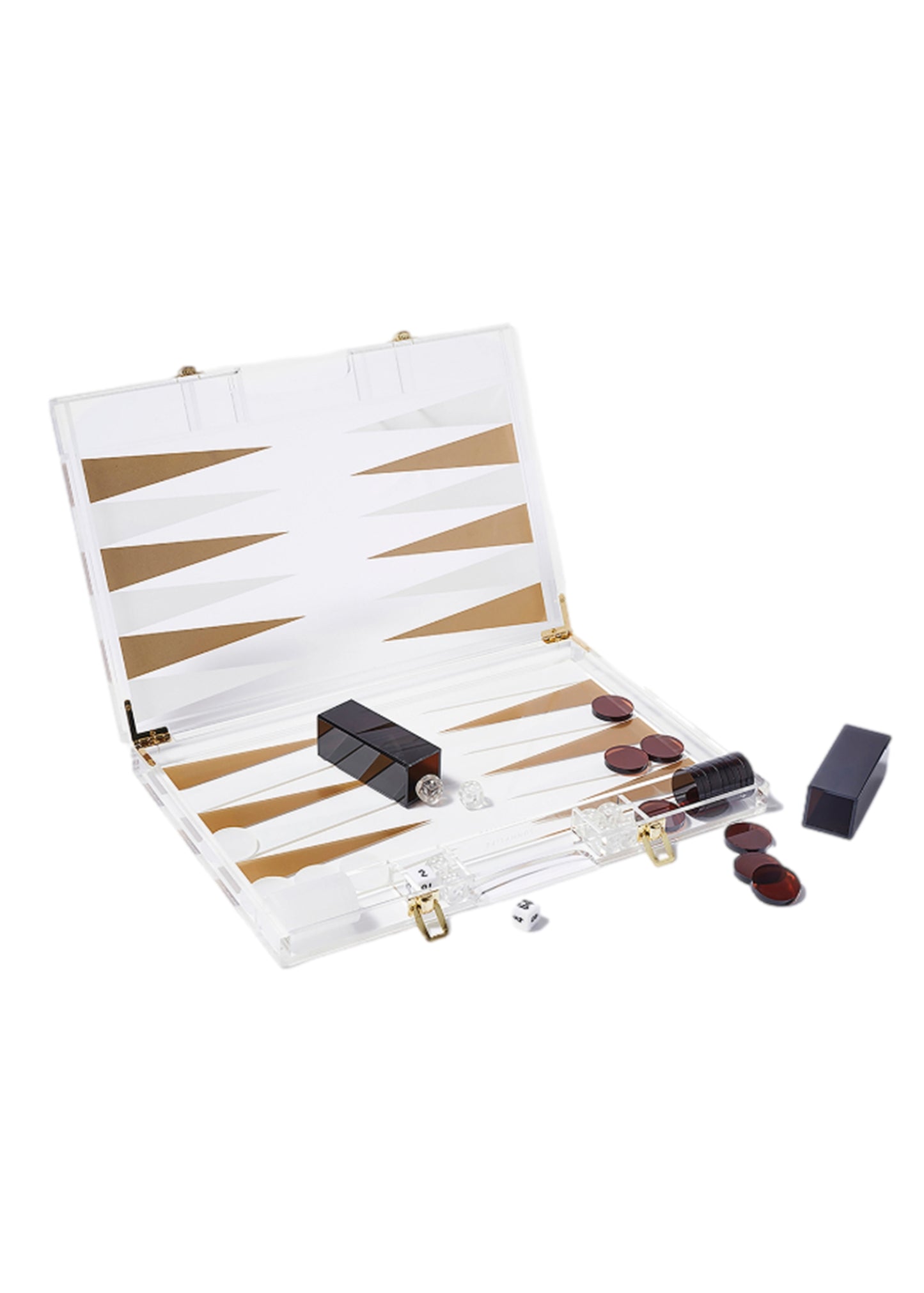 Lucite Backgammon Whiskey Noir - ONE SIZE - Beach Toy