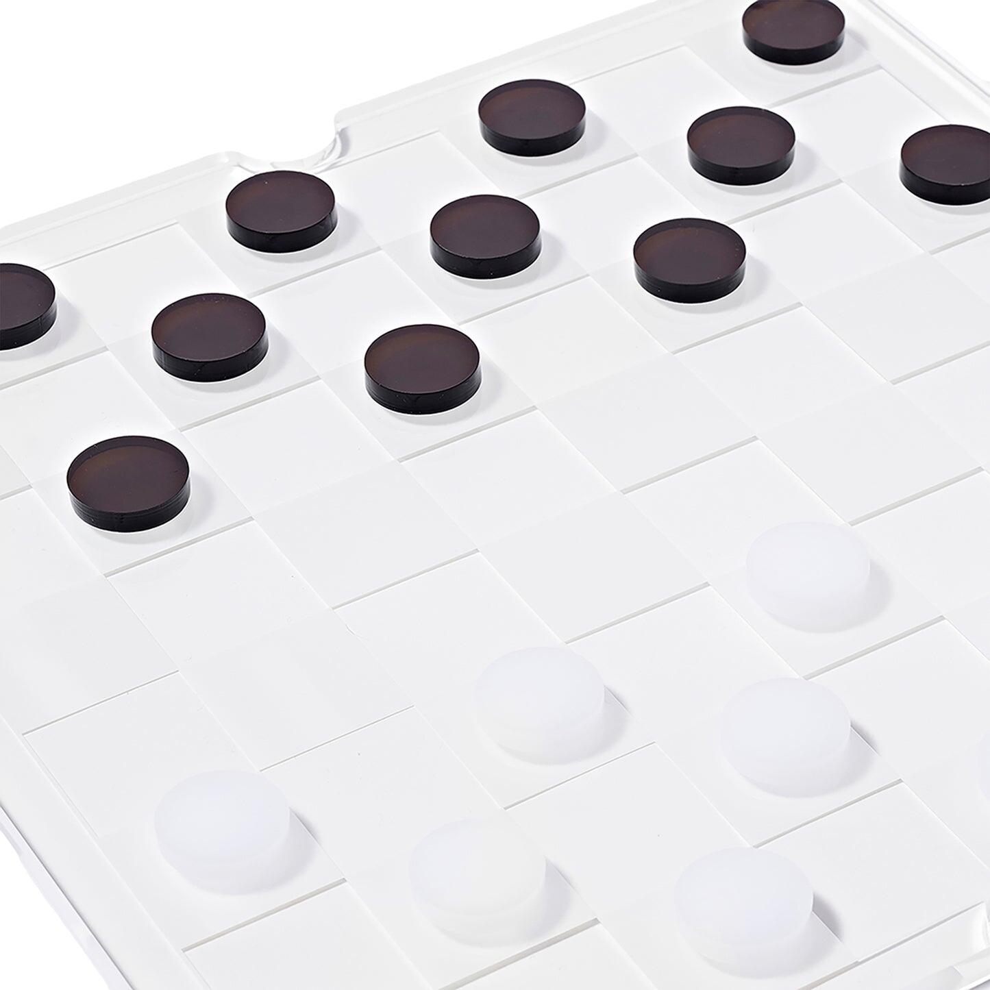 Lucite Chess & Checkers Whiskey Noir - ONE SIZE - Beach Toy