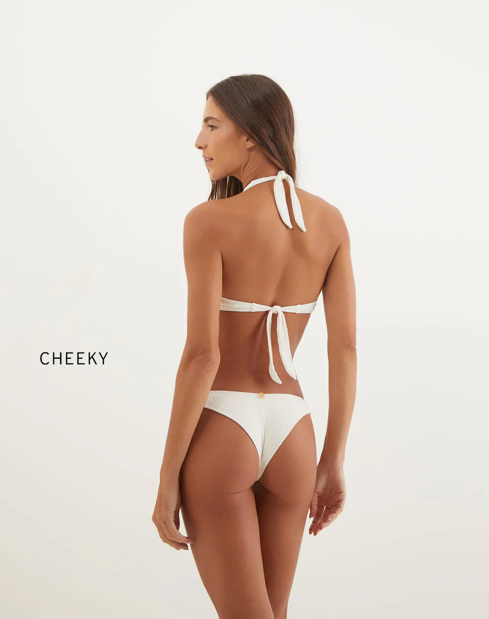 Firenze Becky Cheeky Bikini Bottom White - Bikini Bottom