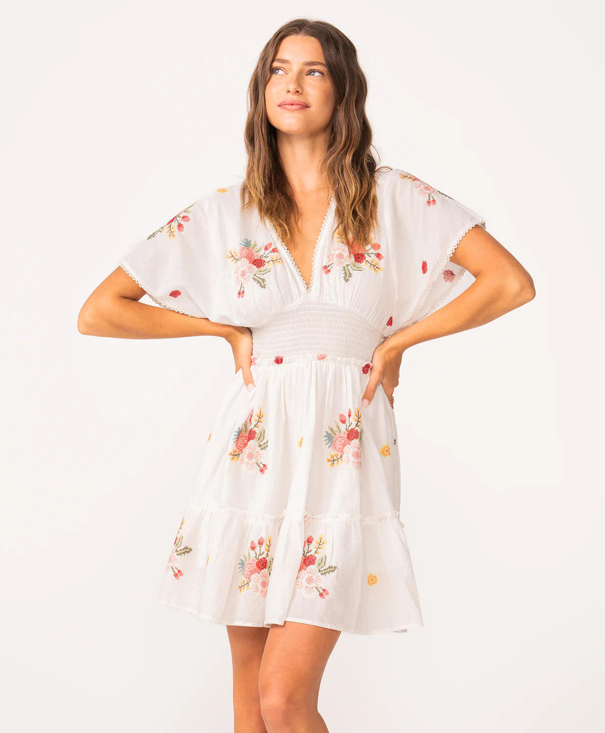 Polly Dress Water Lily