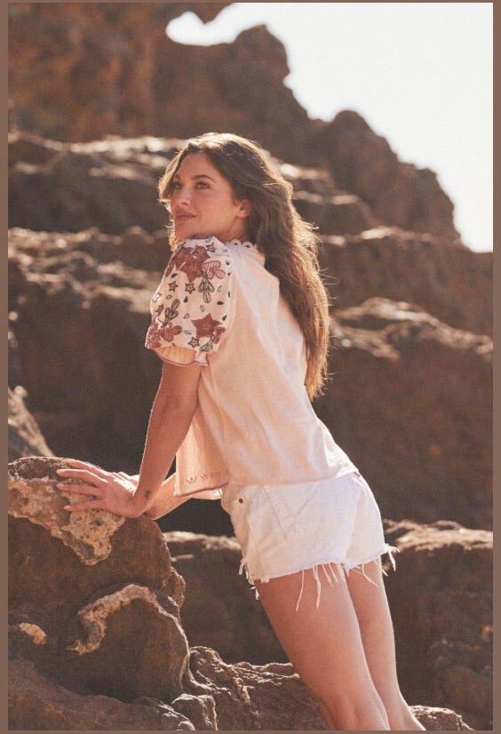 Aalto Embroidered Top - Top