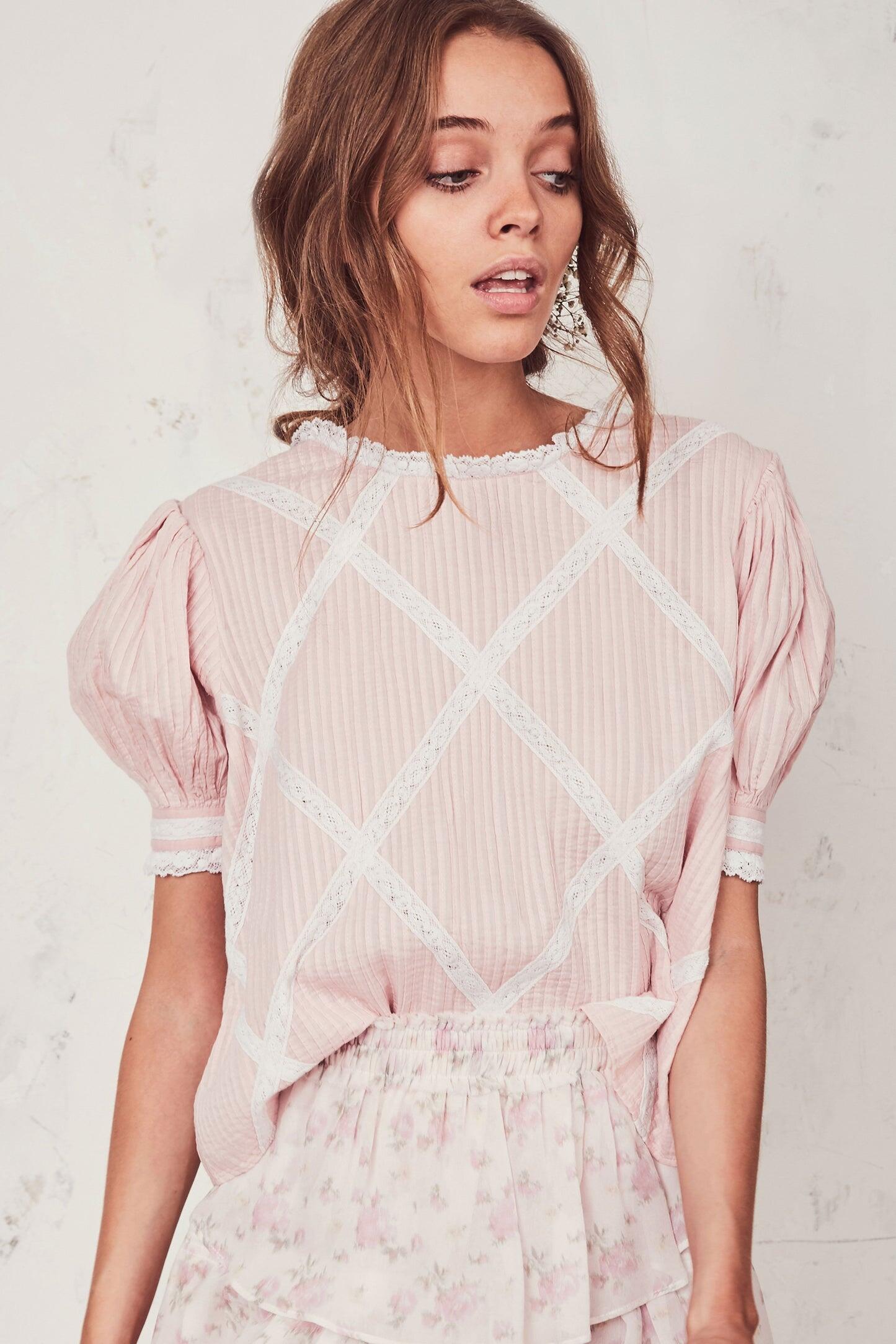 Addie top Pearly pink