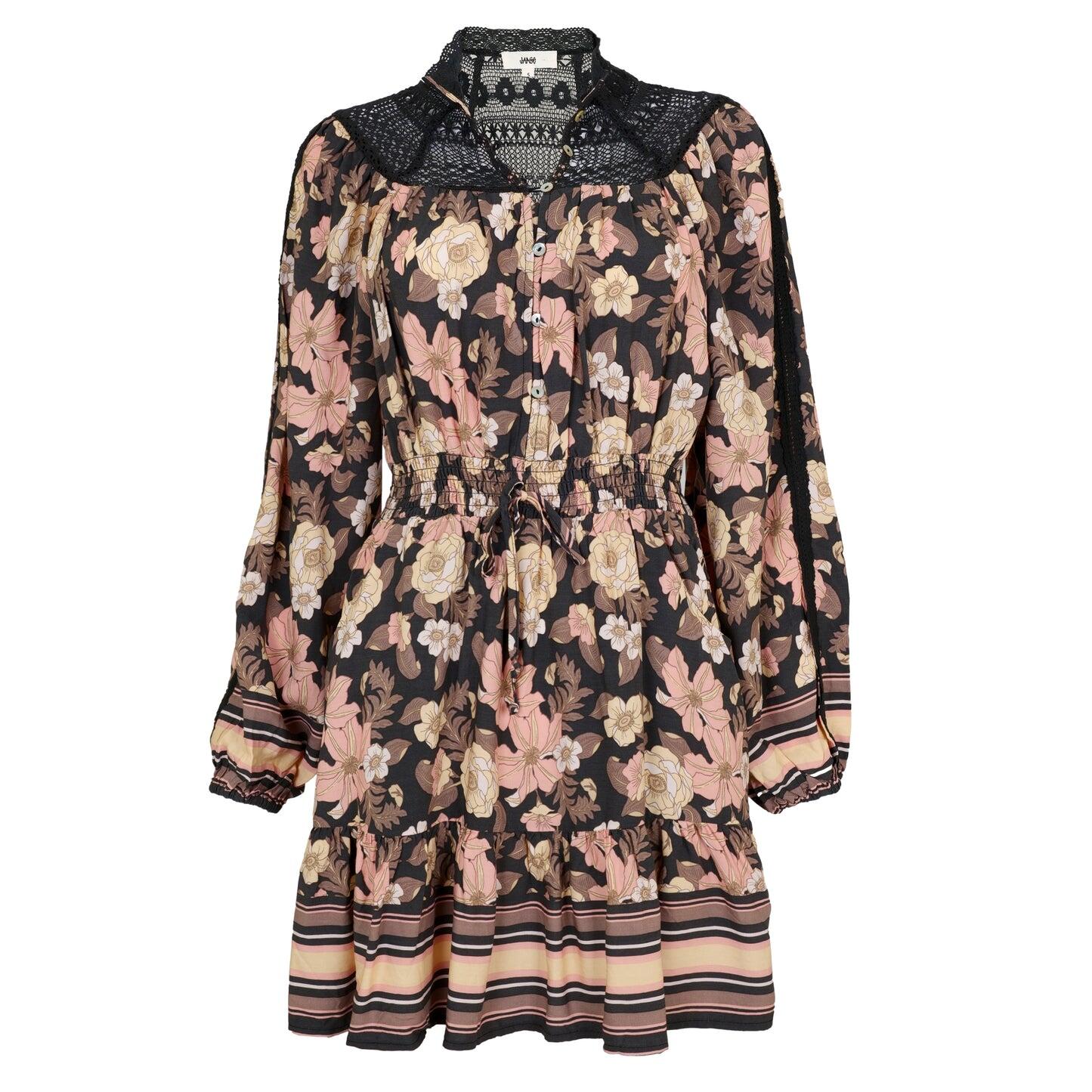 Adele Print Olivia Mini Dress - Dress