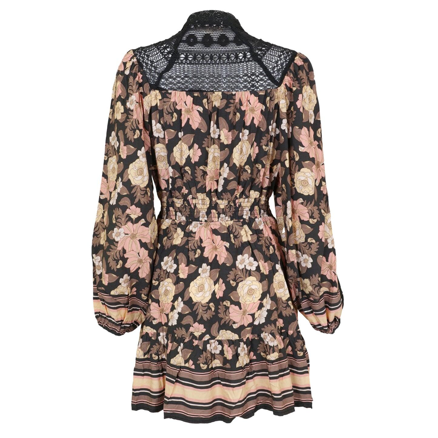 Adele Print Olivia Mini Dress - Dress