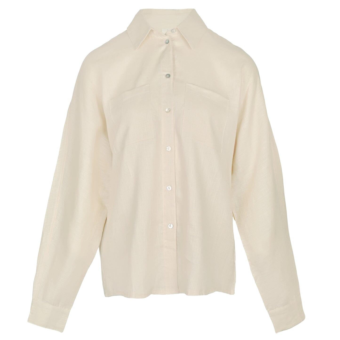 Beige Linen Shirt