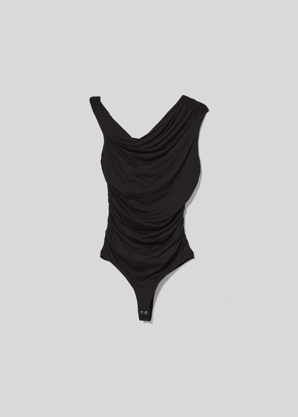Hilma Twist Sleeve Bodysuit Black - Top