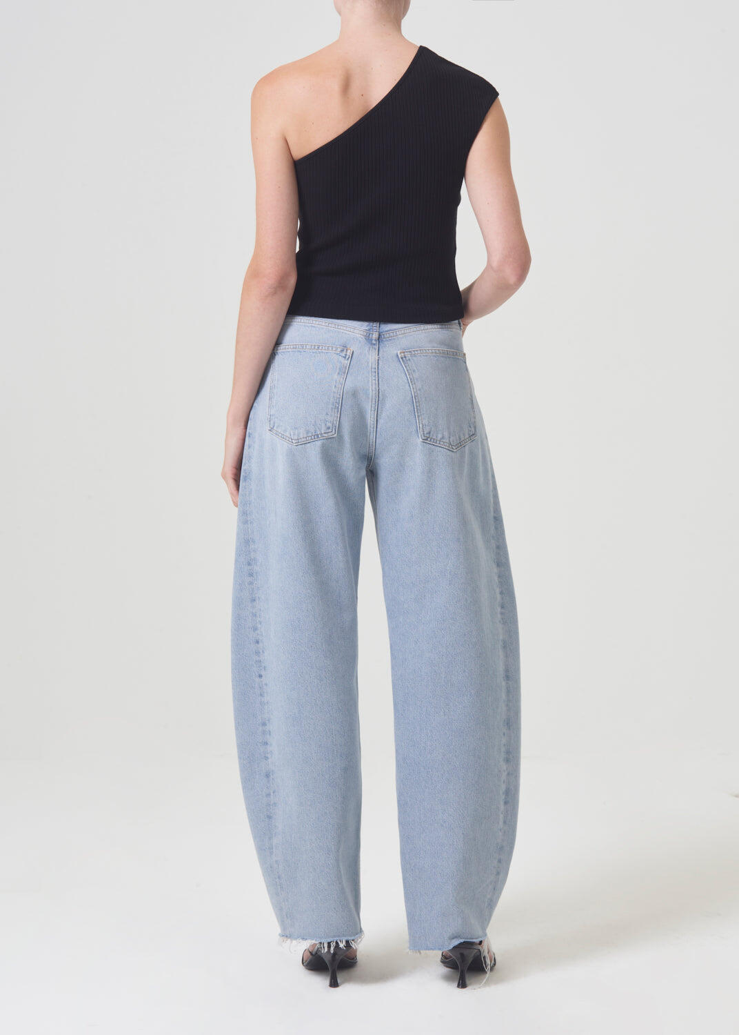 Luna Pieced Jean In Void - Bottoms