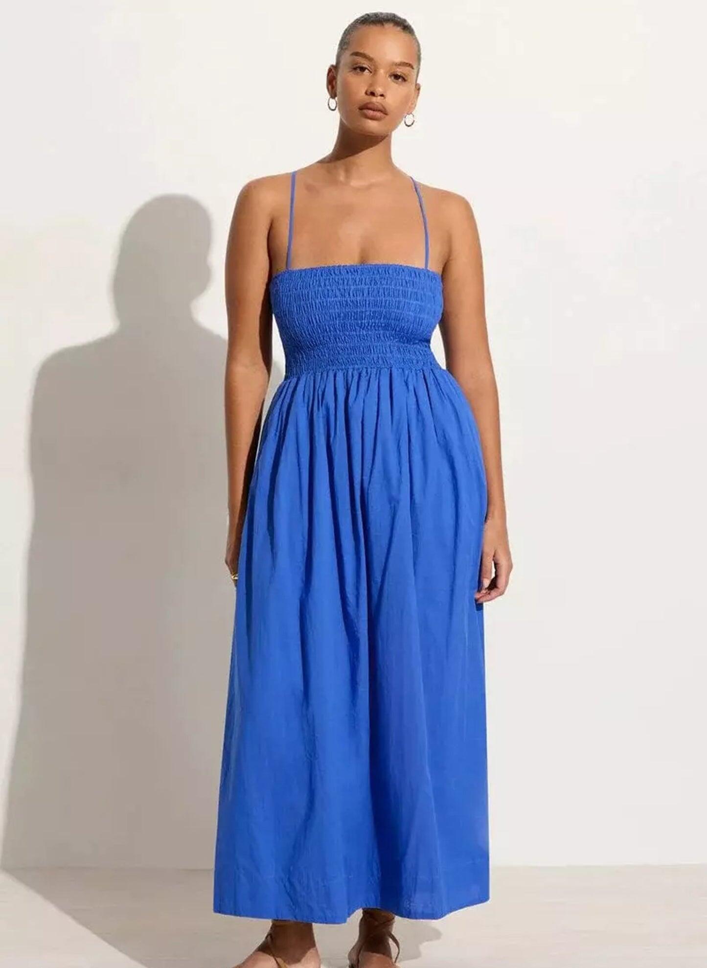 Agolde Midi Dress Sicilian Blue - Dress