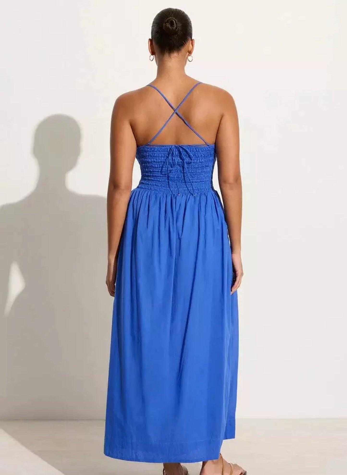 Agolde Midi Dress Sicilian Blue - Dress