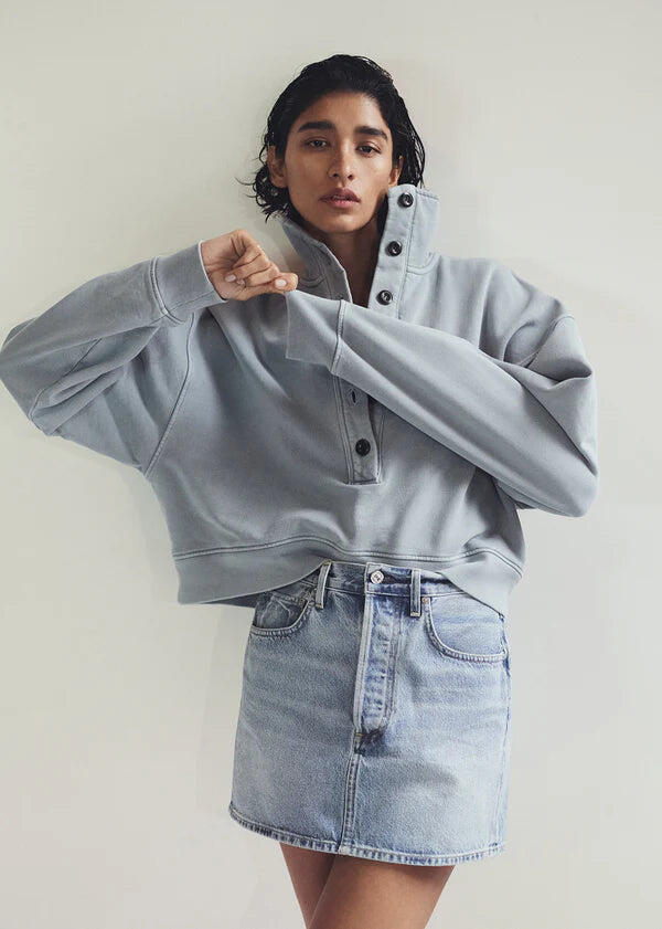Mirelle Funnel Neck In Hematite