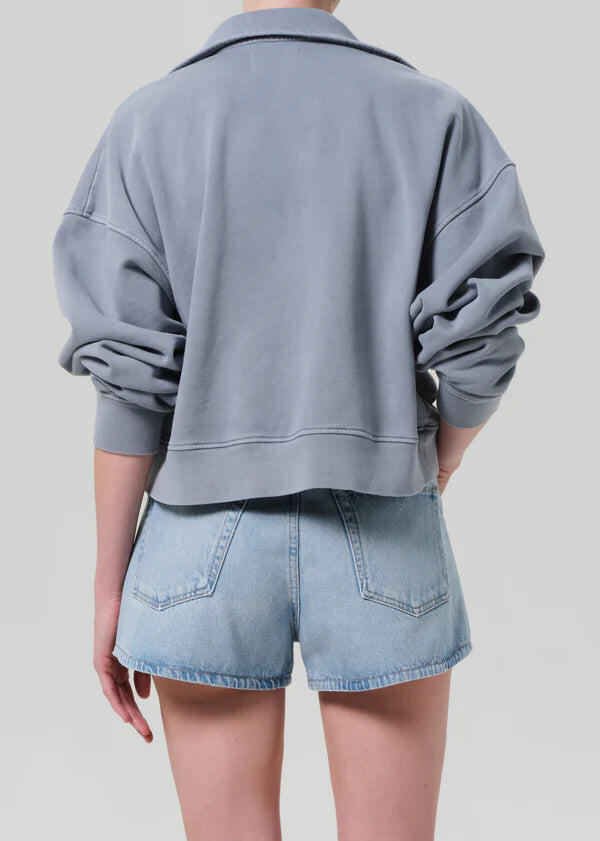 Mirelle Funnel Neck In Hematite