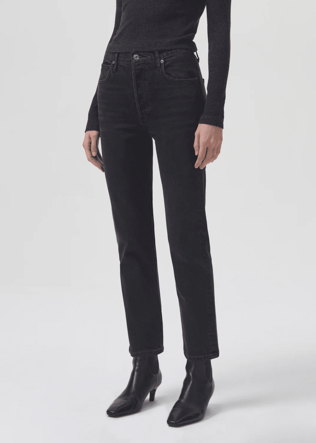 Riley High Rise Long Straight In Panoramic - Bottoms