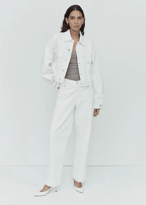 V-Waist Baggy In Milkshake