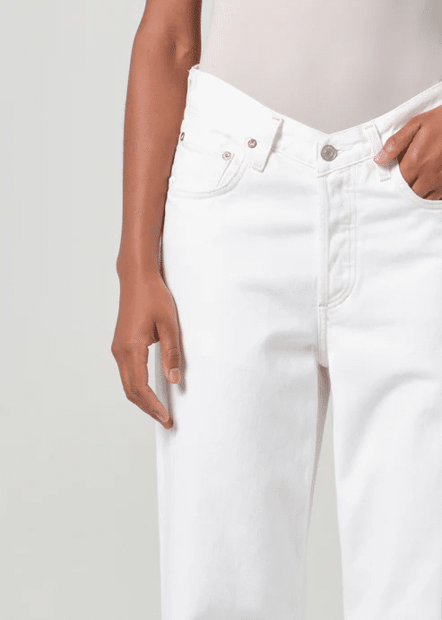 V-Waist Baggy In Milkshake