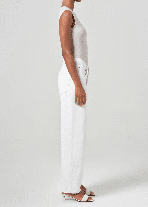 V-Waist Baggy In Milkshake