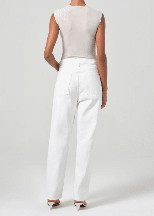 V-Waist Baggy In Milkshake