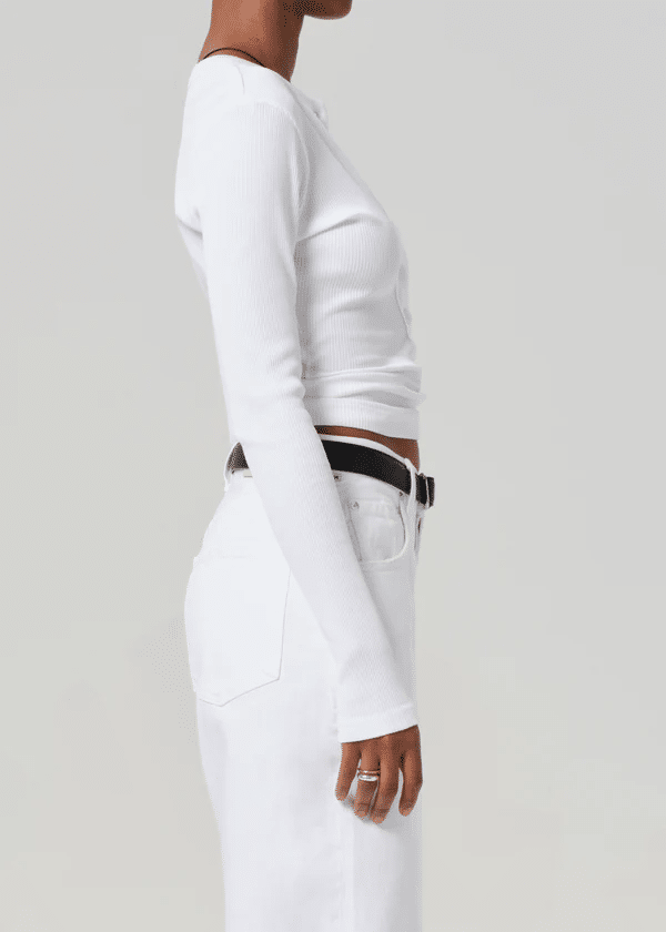 Varra Henley Top White